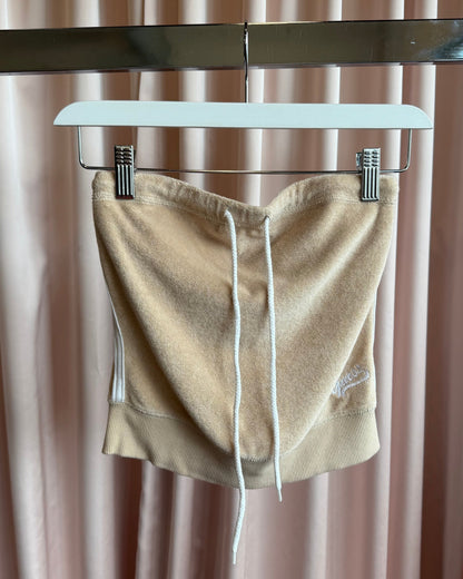Guess Jeans 2000's Beige Terry Cloth Tube Top