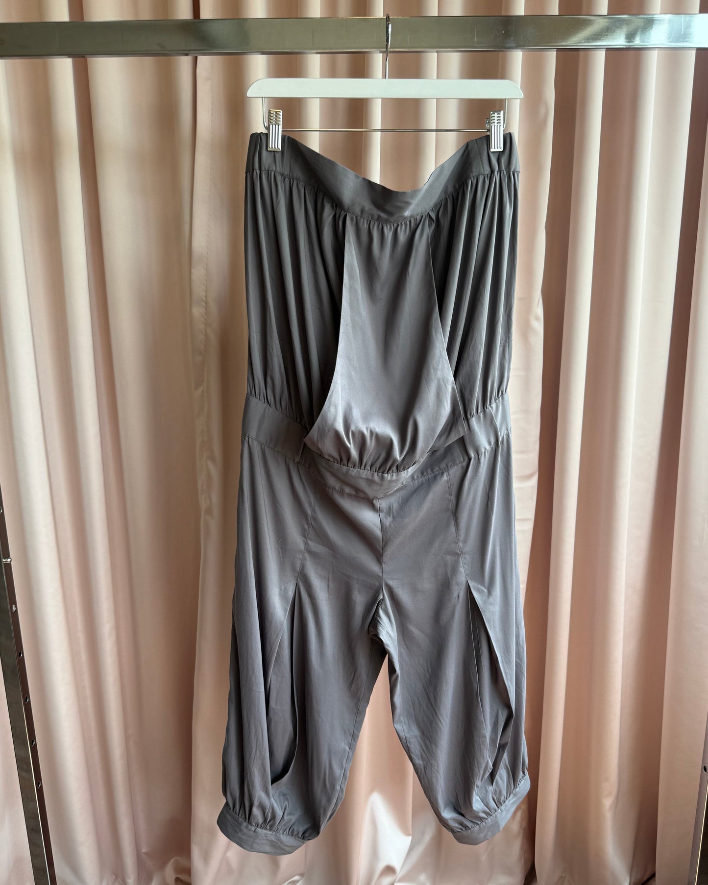 Anne Valerie Hash S/S 2008 Grey Strapless Jumpsuit