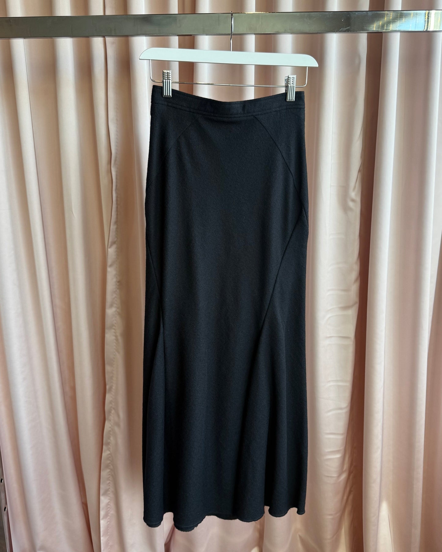 Junya Watanabe S/S 2012 Black Wool Mermaid Fishtail Maxi Skirt