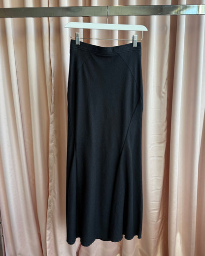 Junya Watanabe S/S 2012 Black Wool Mermaid Fishtail Maxi Skirt