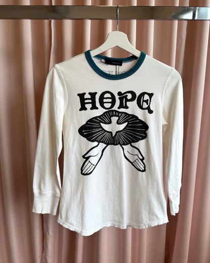 Dsquared² F/W 2005 "Hope" Prayer Hands Graphic Long Sleeve Top