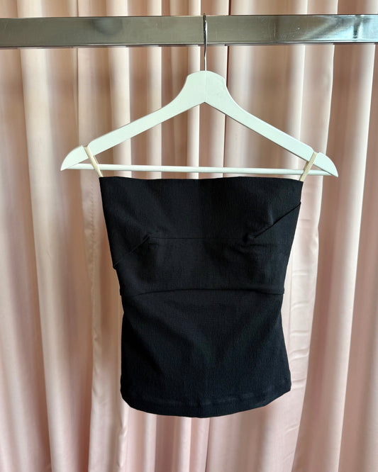 Rick Owens F/W 20 Performa Black Strapless Bustier Top