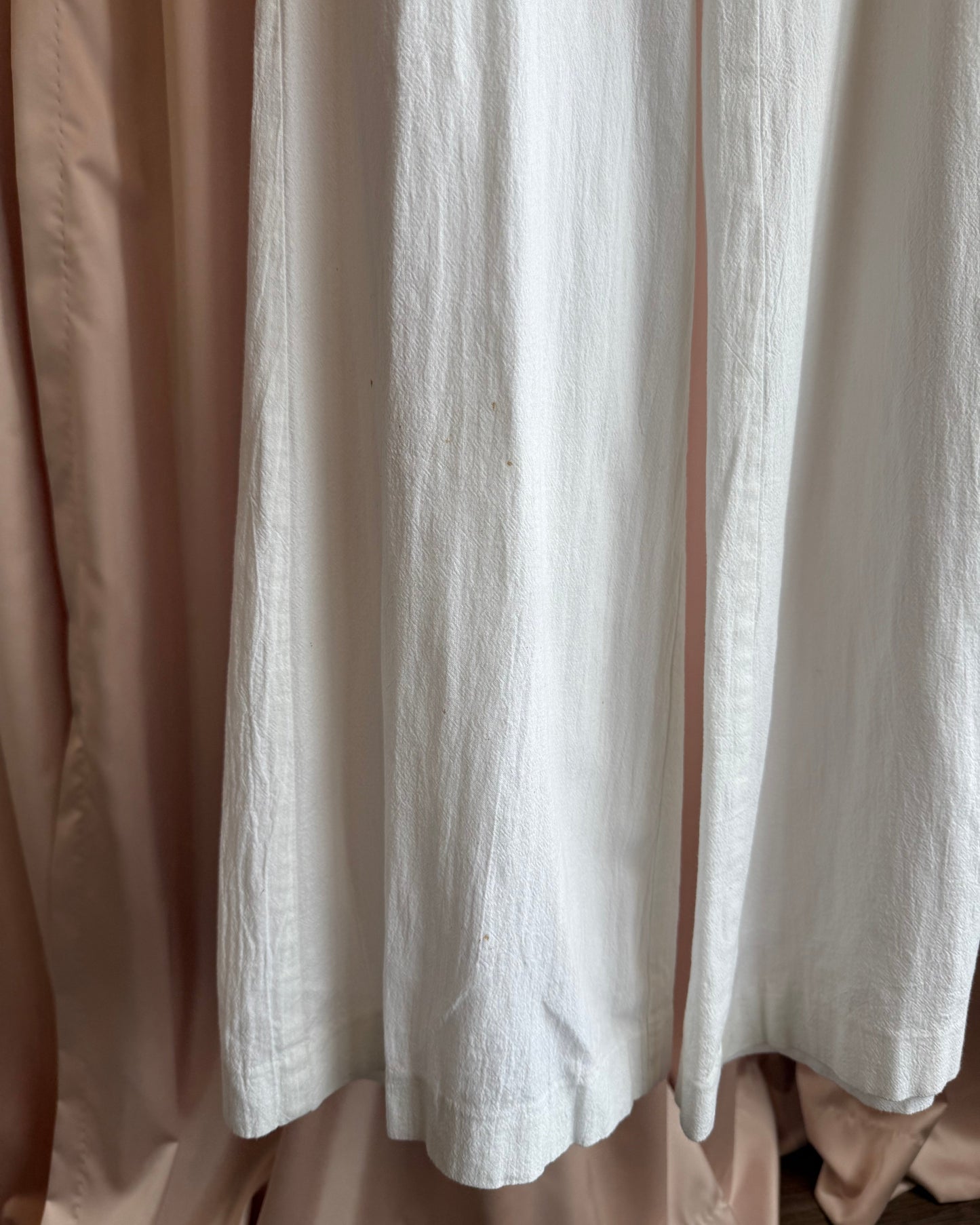 Guess White Beaded Cotton Low Rise Flare Pants