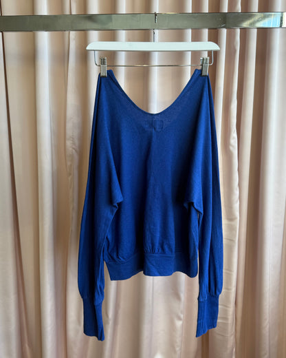 Tsumori Chisato Royal Blue Knit Long Sleeve Top