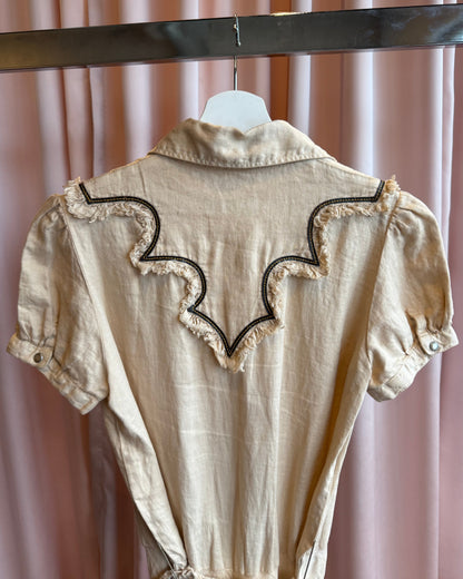 Dsquared² S/S 2006 Runway Western Short Sleeve Shirt Dress