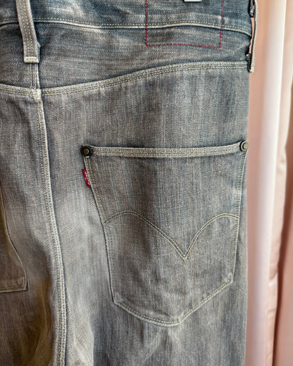 Levi's Engineered Jeans Faded Grey Twisted Denim