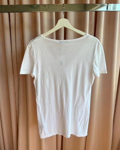 Dsquared² 2012 Lifebuoy Graphic White V-Neck T-Shirt