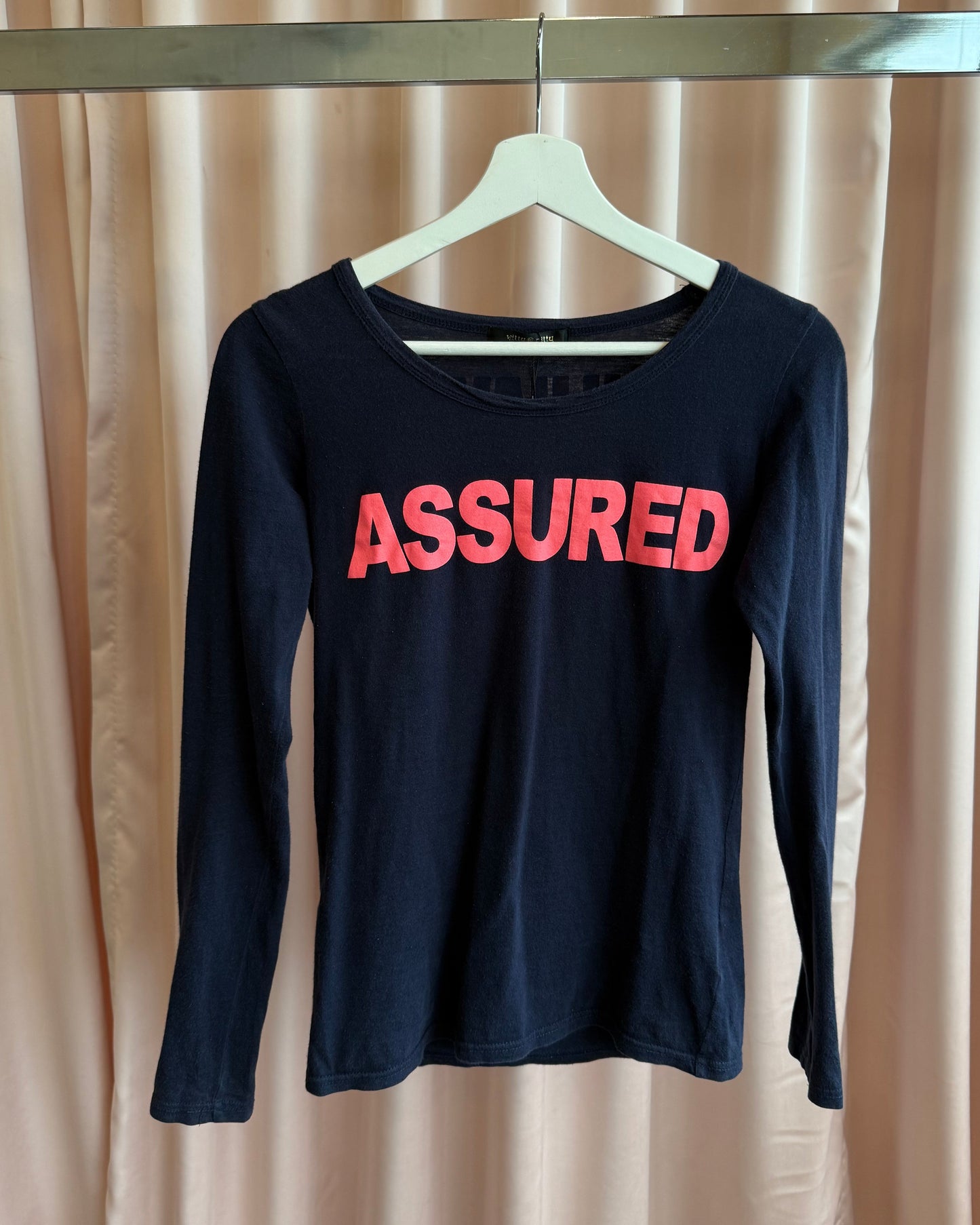 Japanese Brand "Assured" Graphic Long Sleeve Top