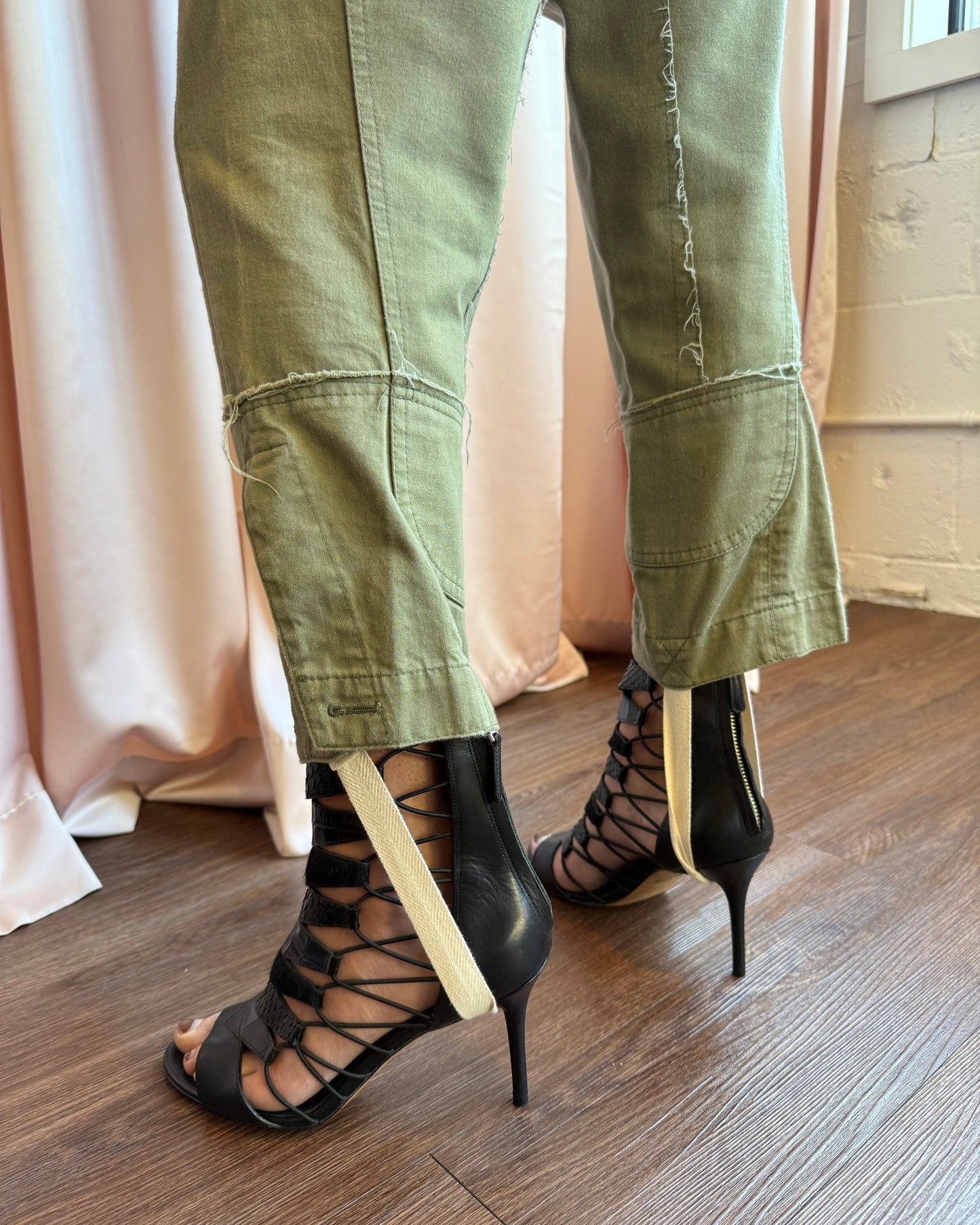 Junya Watanabe S/S 2006 Military Green Cropped Stirrup Pants