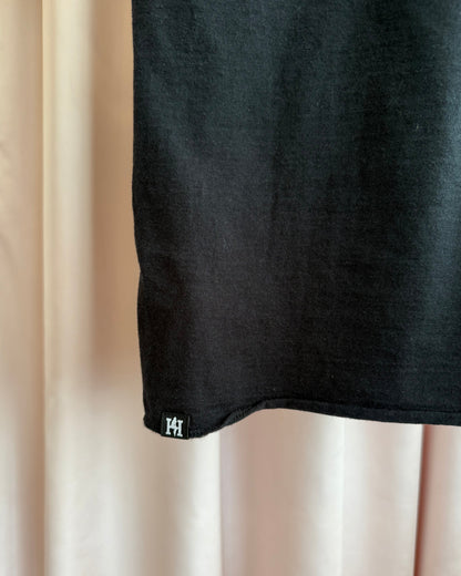 Hysteric Glamour Graphic Black Henley Short Sleeve T-Shirt