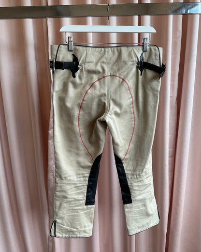Dsquared² F/W 2004 Equestrian Breeches Inspired Cropped Pants
