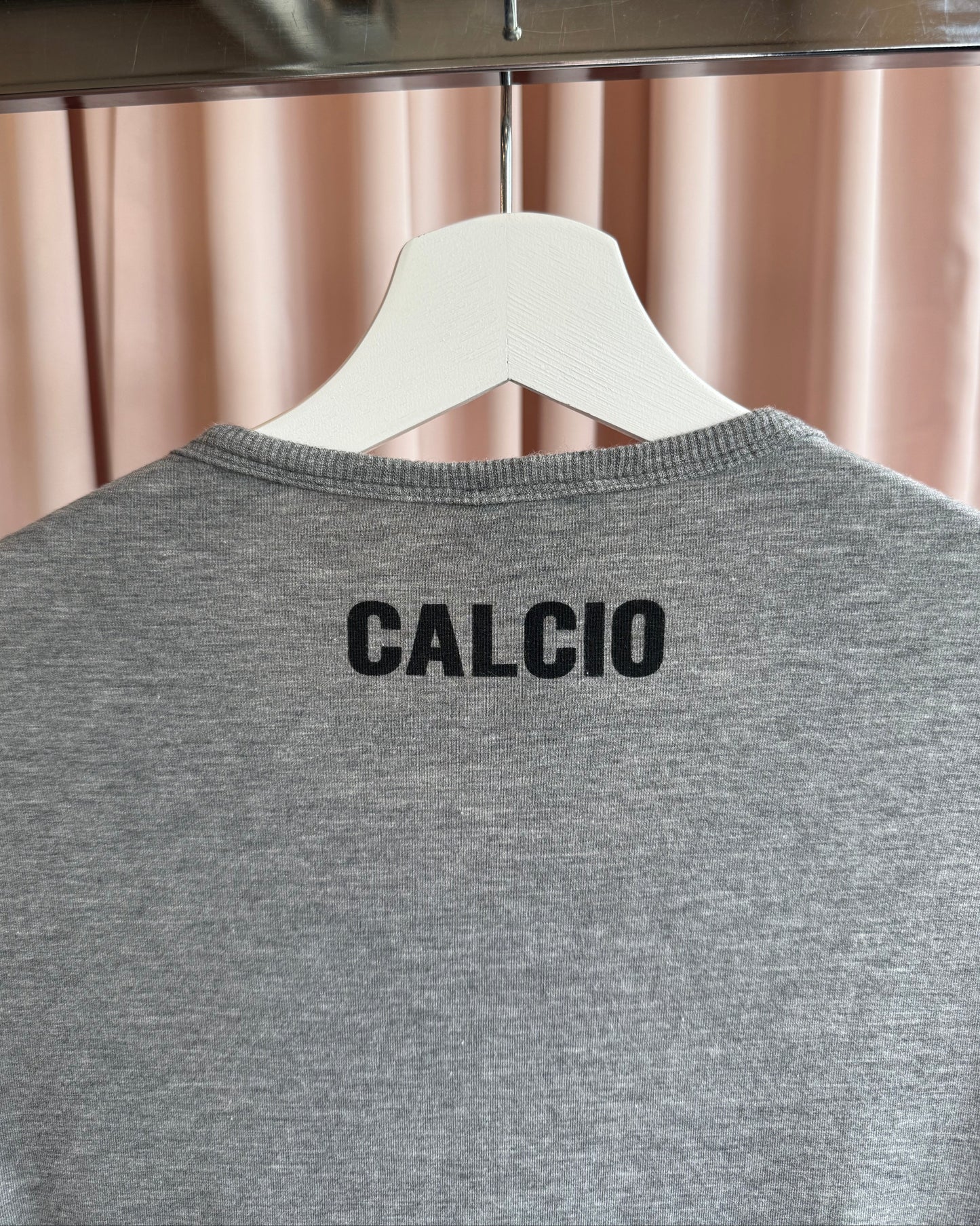 Dolce & Gabbana Underwear "Italia" Patch Grey Henley Shirt