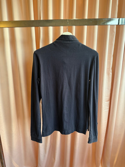 D&G F/W 2006 Men's Sailor Inspired Double Layer Long Sleeve Polo Shirt