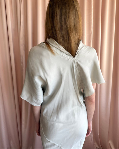 Rick Owens S/S 21 Phlegethon Oyster Full Length Dress