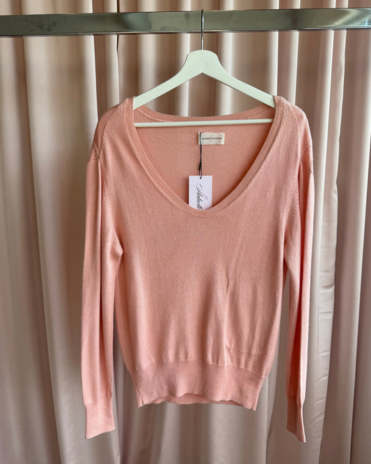 Tsumori Chisato Salmon Pink Silk & Cashmere Knit Sweater