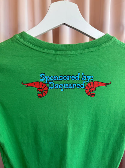 Dsquared² S/S 2005 "Freddy's Fish Shack" Graphic Green T-Shirt