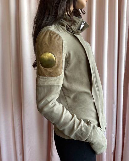 Rick Owens S/S 13 Island Olmar & Mirta Brass Shoulder Silk Jacket