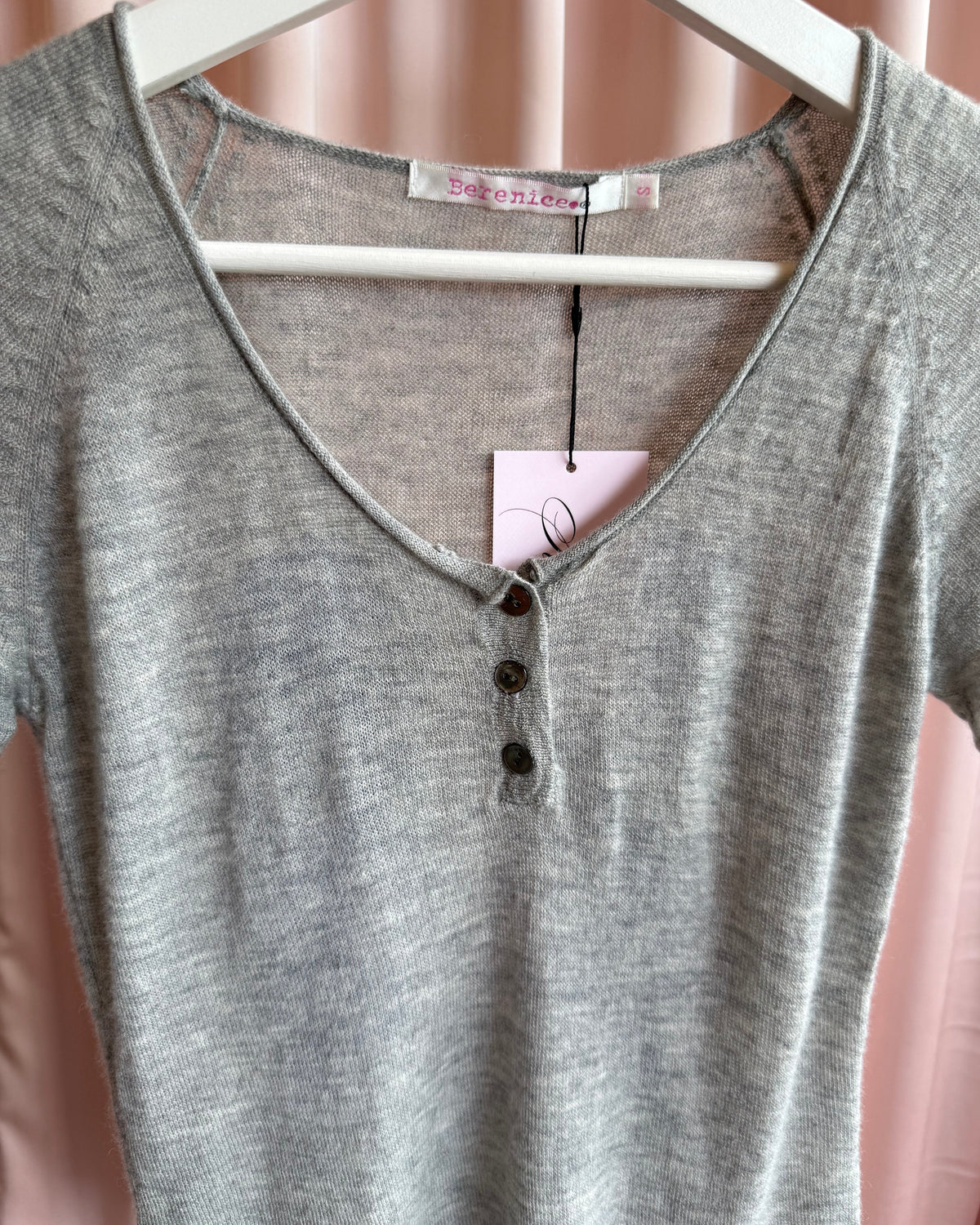 Parisian Brand 100% Cashmere Angel Wing Graphic Top
