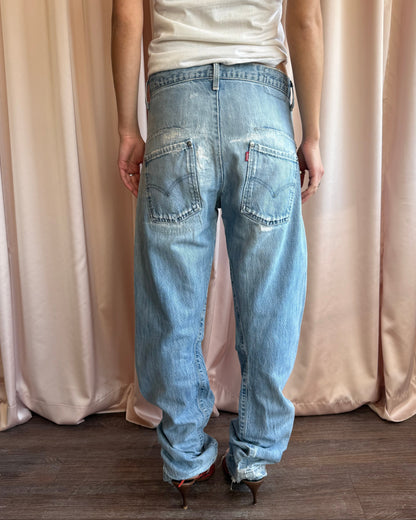Levi's Engineered Jeans Vintage Distressed Light Wash Denim (30 x 34)