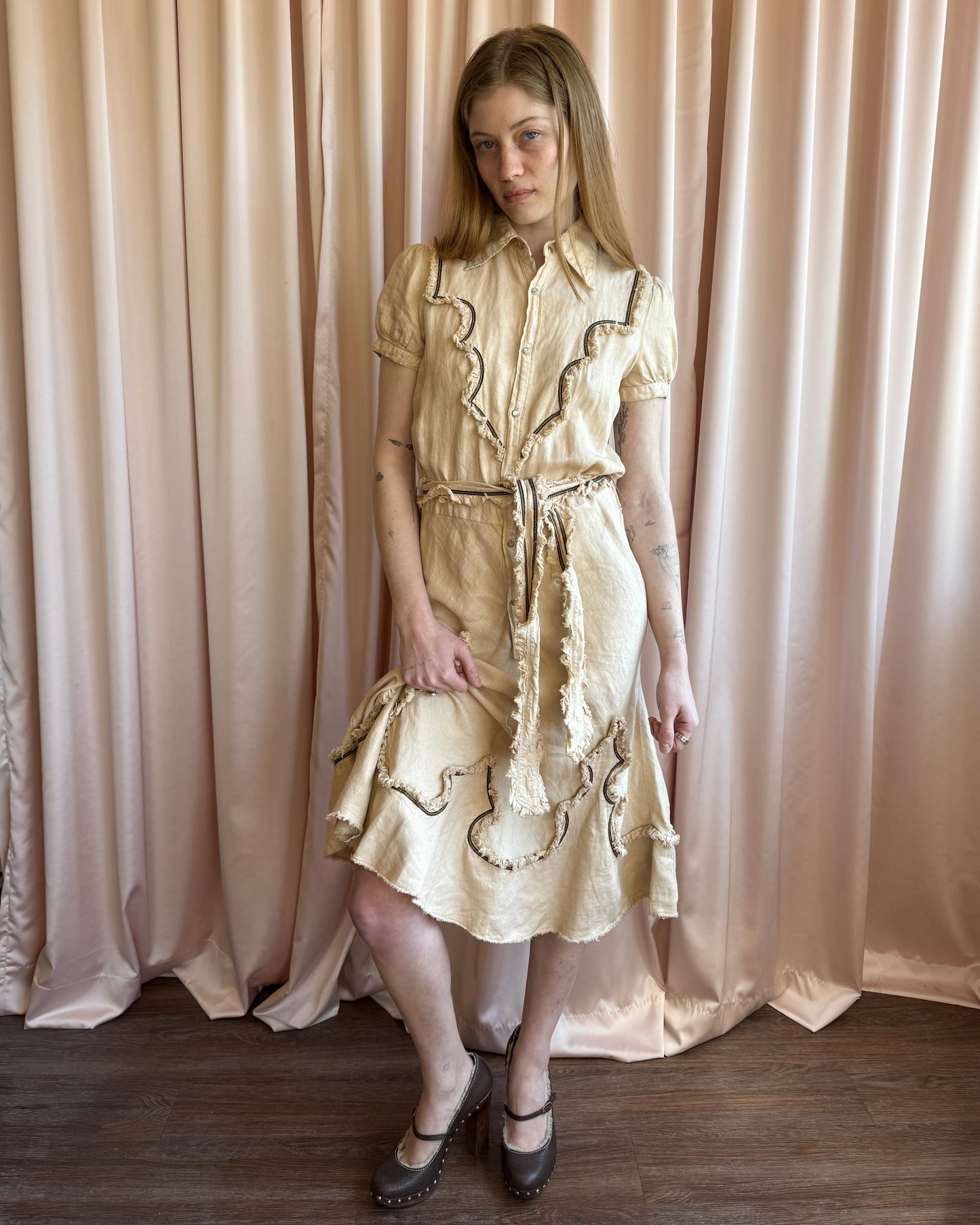 Dsquared² S/S 2006 Runway Western Short Sleeve Shirt Dress