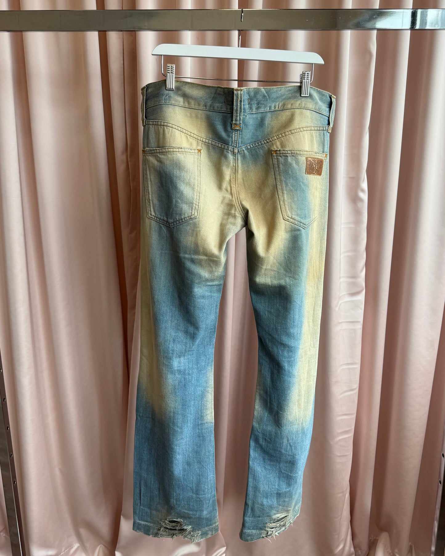 Dolce & Gabbana 2000's Bleached Distressed Denim
