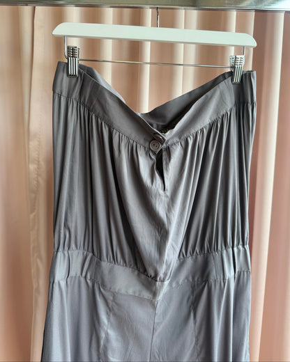 Anne Valerie Hash S/S 2008 Grey Strapless Jumpsuit