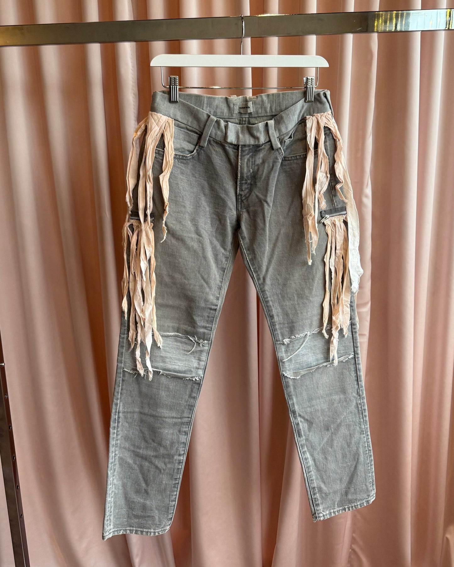Undercover S/S 2012 “Open Strings” Fringe Zipper Denim