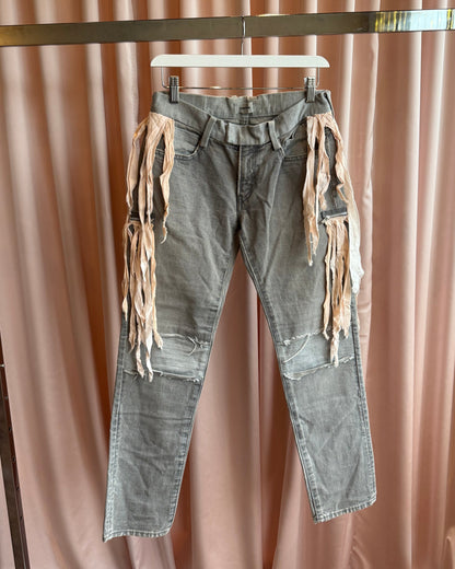 Undercover S/S 2012 “Open Strings” Fringe Zipper Denim