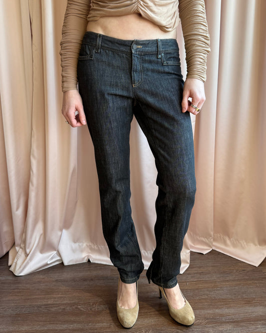 Gucci S/S 2003 Snap Back Dark Wash Slim Cut Denim