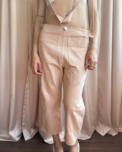 MM6 Maison Margiela Salmon Pink Denim Overalls