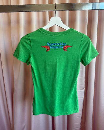Dsquared² S/S 2005 "Freddy's Fish Shack" Graphic Green T-Shirt