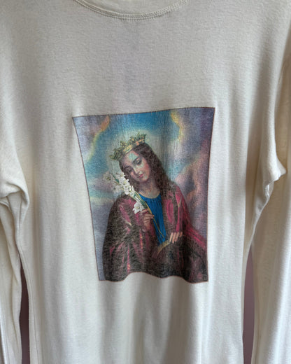 Dolce & Gabbana J&ans St Catherine of Alexandria Graphic Long Sleeve T-Shirt
