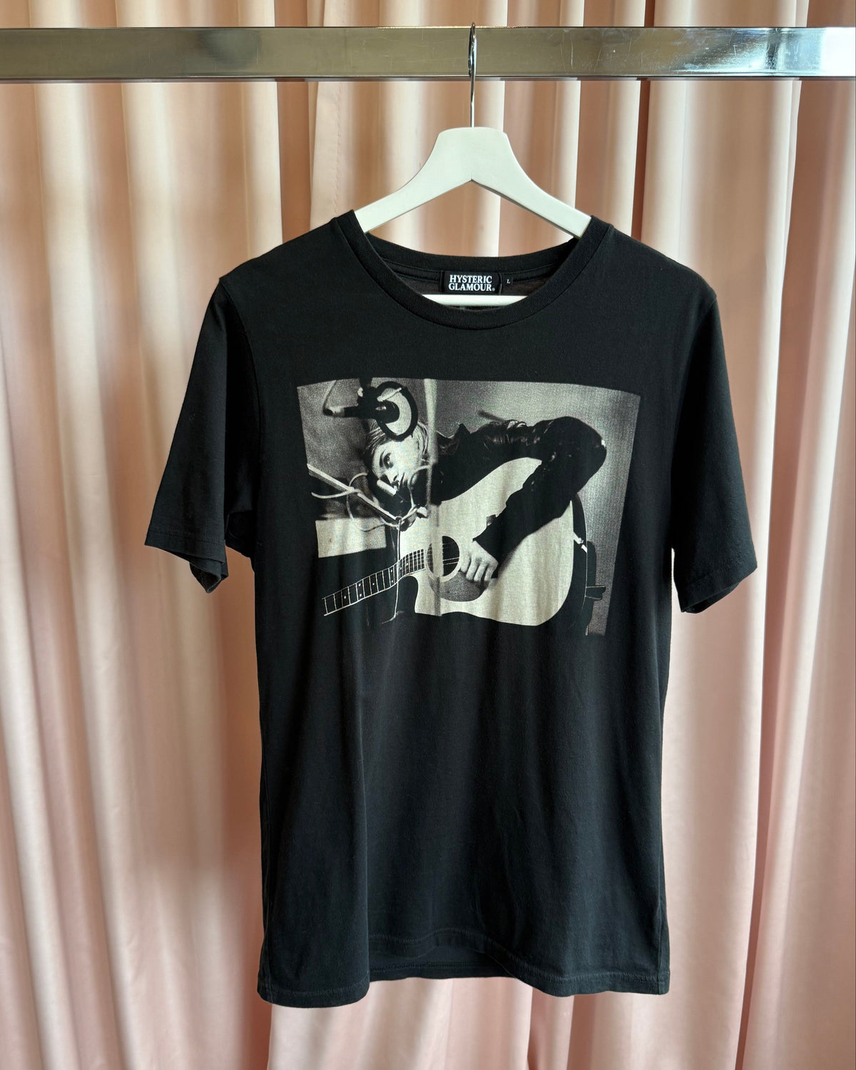 Hysteric Glamour "Kurt Cobain" Black Graphic T-Shirt