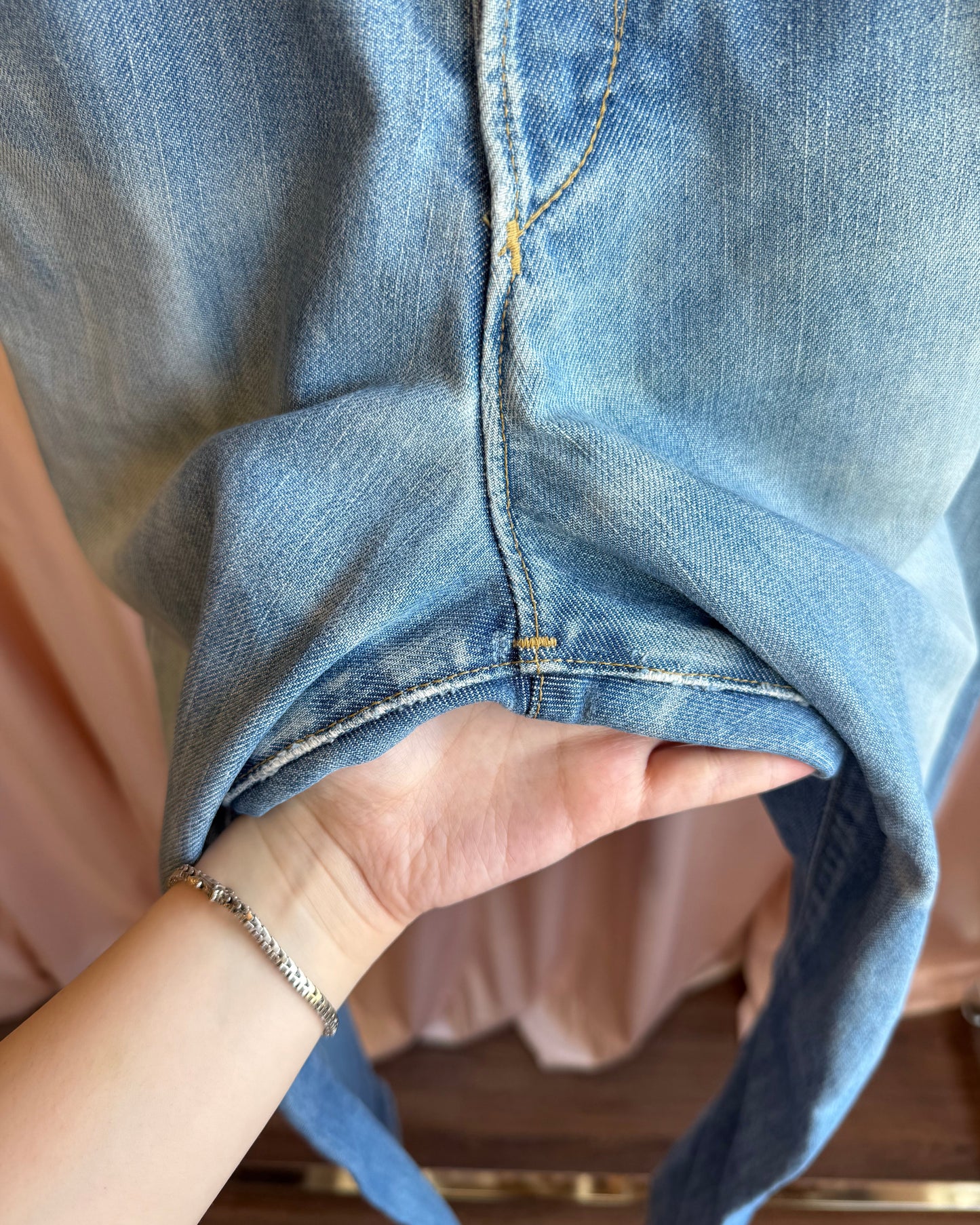 Levi's Engineered Jeans Relaxed Fit Faded Light Wash Denim