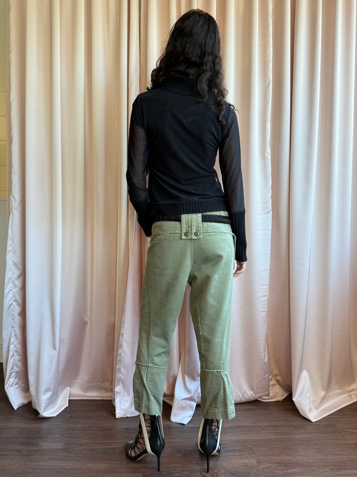 Junya Watanabe S/S 2006 Military Green Cropped Stirrup Pants