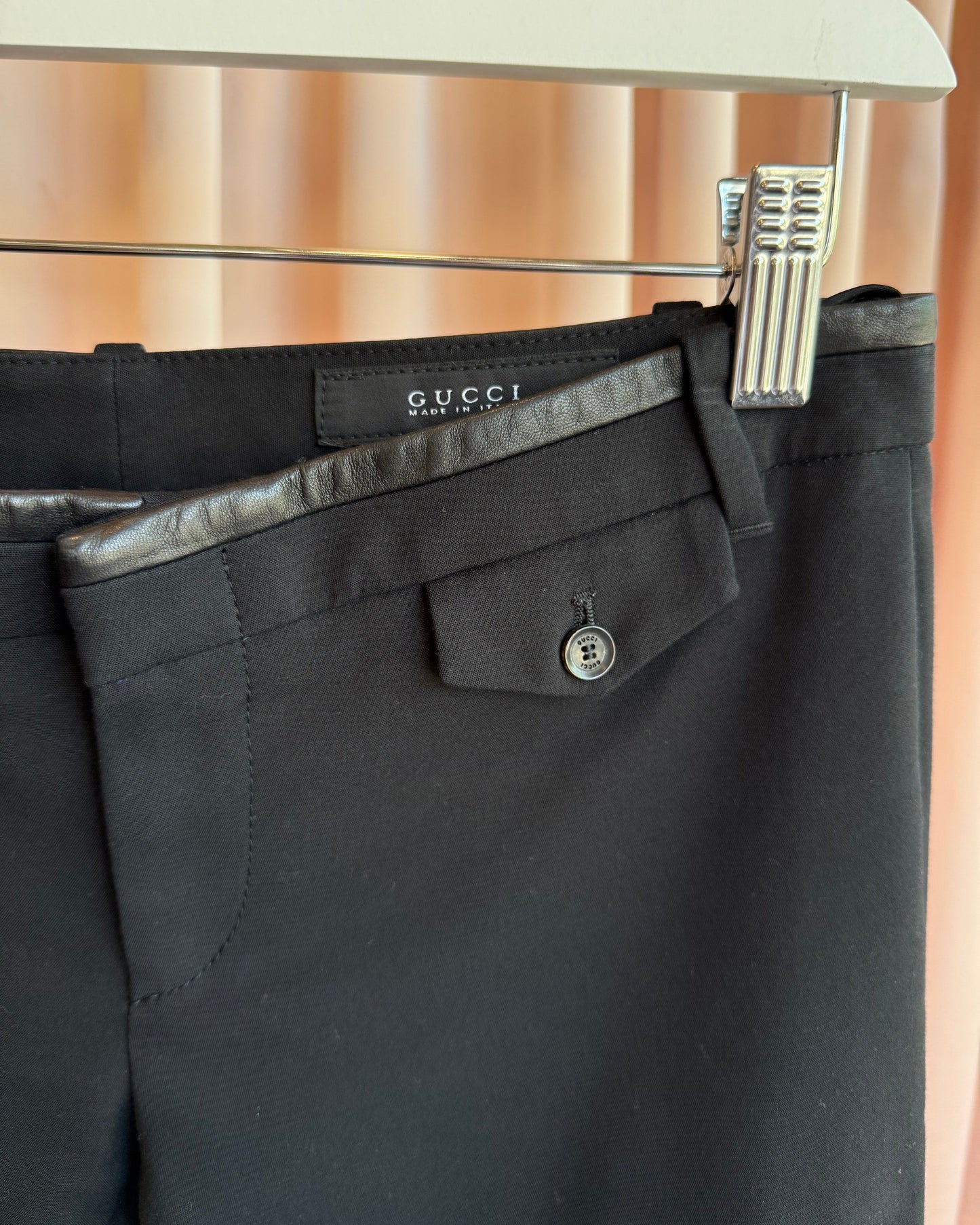 Gucci 2013 Black Equestrian Jodhpur Slim Cut Trousers
