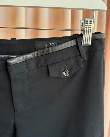 Gucci 2013 Black Equestrian Jodhpur Slim Cut Trousers