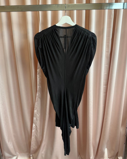 Rick Owens Lilies Sleeveless Draped Mini Dress