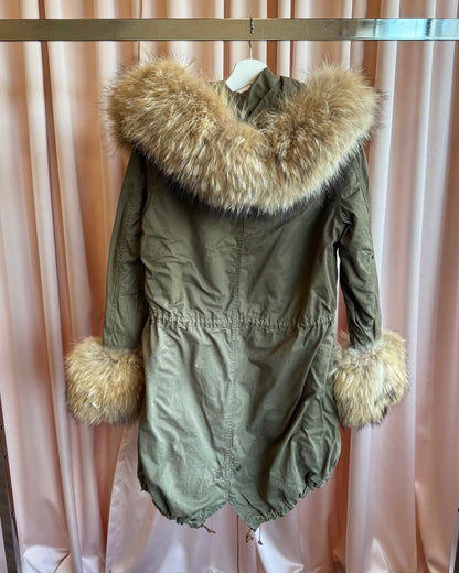 Japanese Brand Fur Hood & Trim Khaki Fishtail Mod Parka