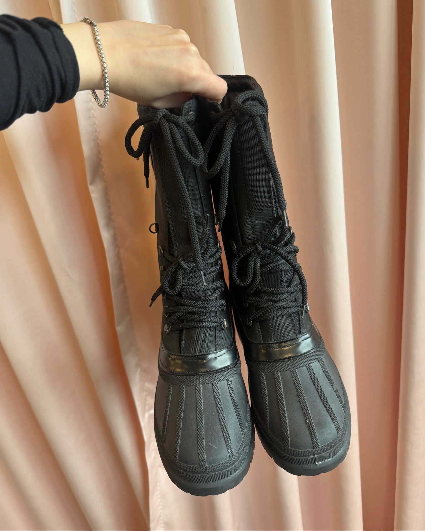 Gucci by Tom Ford F/W 1999 Black Rubber Duck Hunting Boots