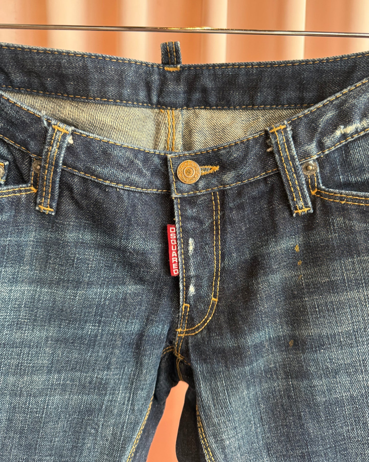 Dsquared² F/W 2007 "Dean & Dan" Buckle Back Low Rise Denim