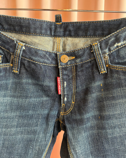 Dsquared² F/W 2007 "Dean & Dan" Buckle Back Low Rise Denim