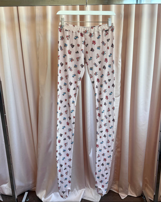 Hysteric Glamour 90's Animal Print Waffle Knit Stirrup Leggings