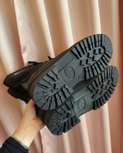 Gucci by Tom Ford F/W 1999 Black Rubber Duck Hunting Boots