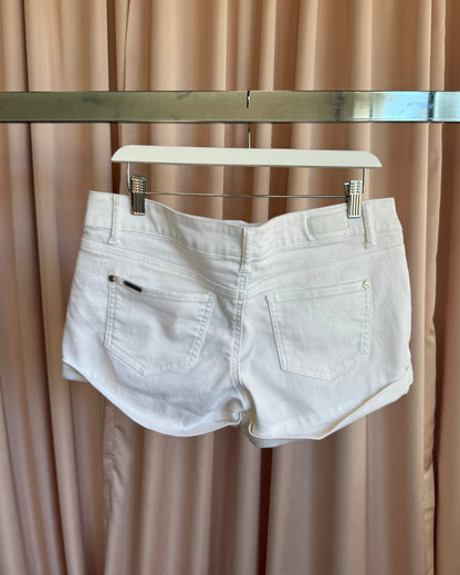 2000's Celebrity Pink Jeans White Mini Shorts