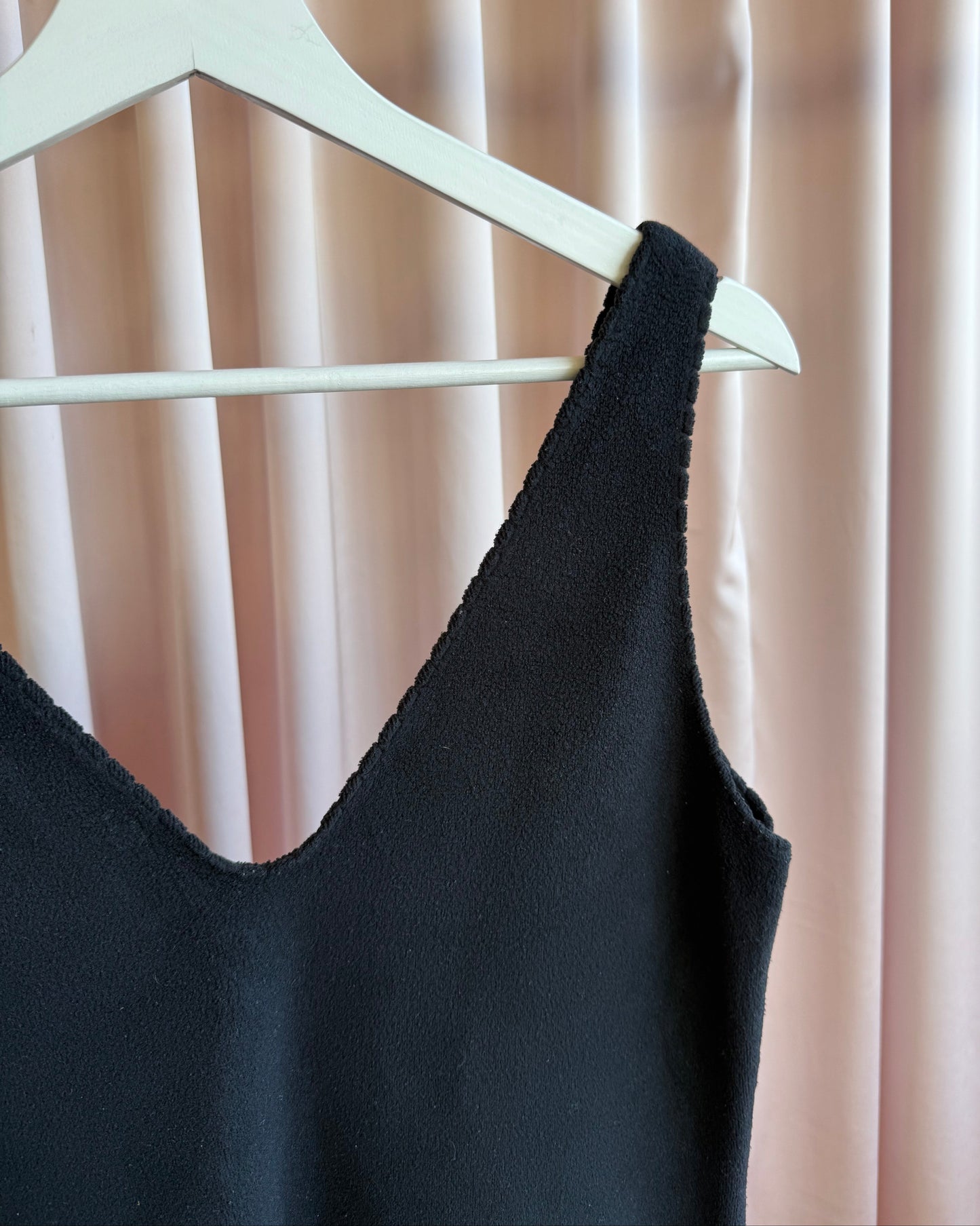 Miu Miu F/W 1997 Black Fleece Shift Dress