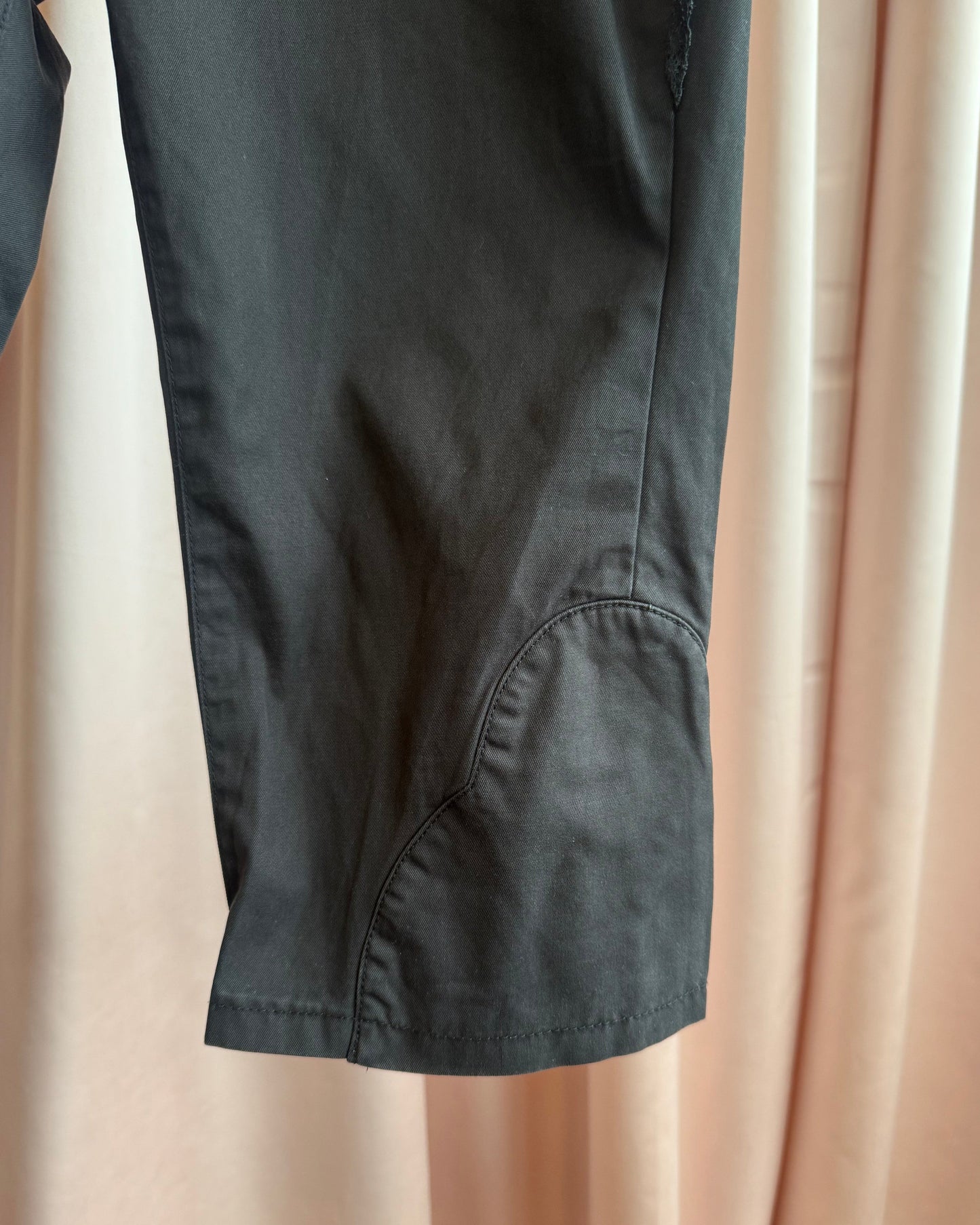 Tsumori Chisato Black Cotton Cropped Sailor Breeches Pants