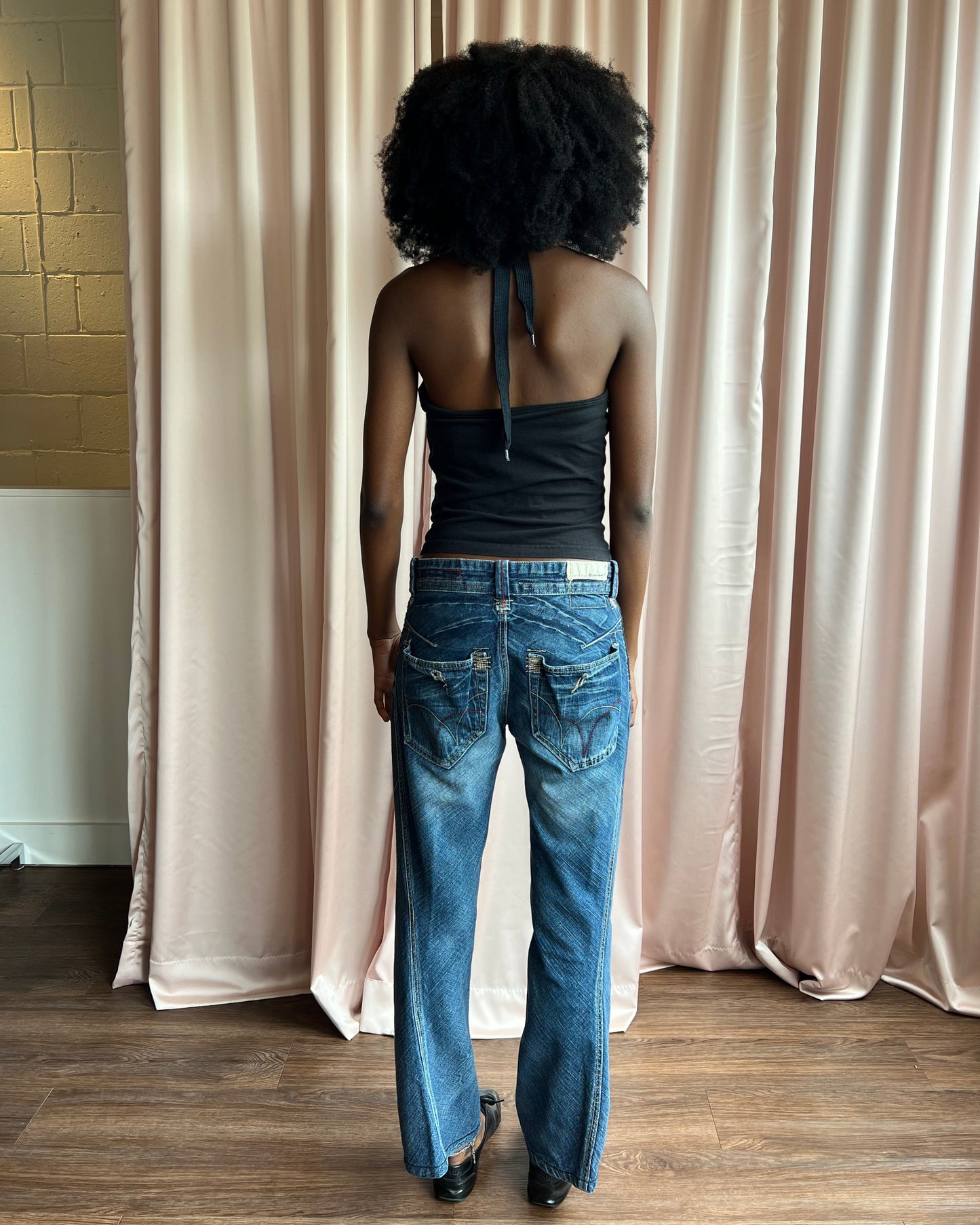 Tough Jeansmith Embroidered Baggy Denim