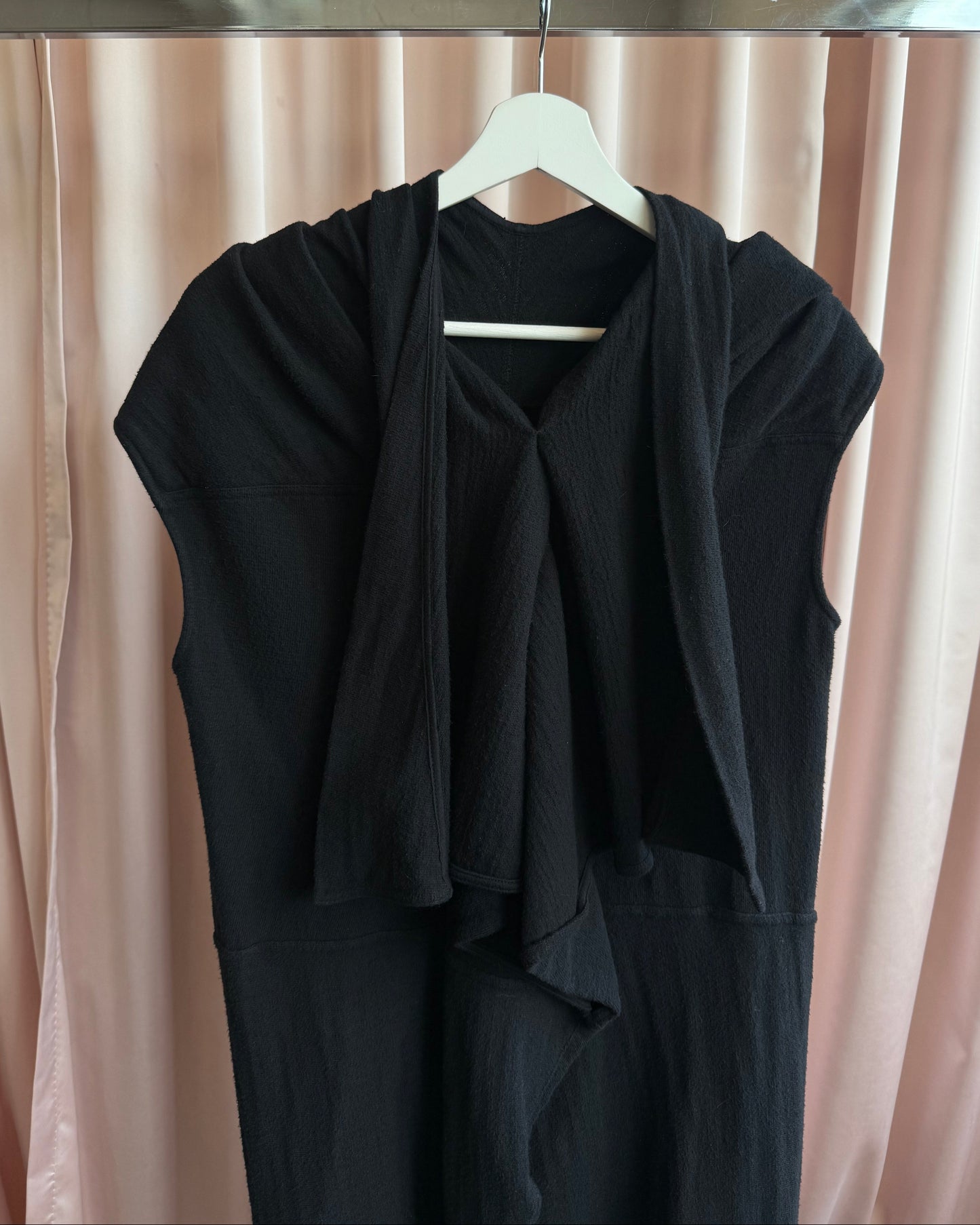 Rick Owens DRKSHDW F/W 16 Black High Low Dress