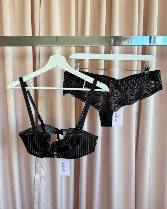 Chantal Thomass F/W 2007 Pinstripe Bra & Panty Set
